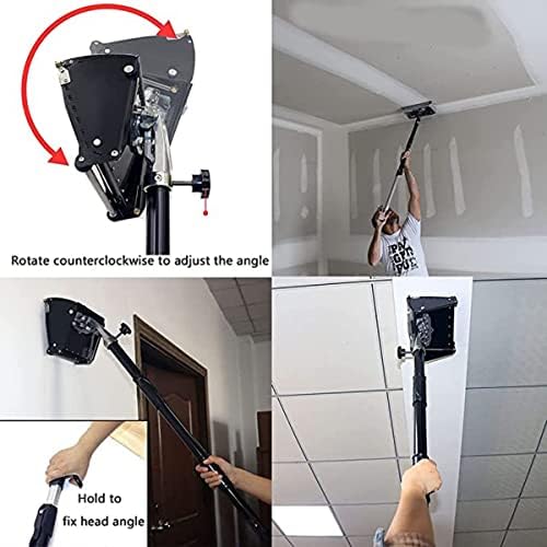 Aluminum Alloy Drywall Flat Box Set - 8/10/12'' Taping Tools for Finishing and Plastering, Adjustable 40''-64'' Box Handle, Practical Drywall Tools Ideal for Professionals