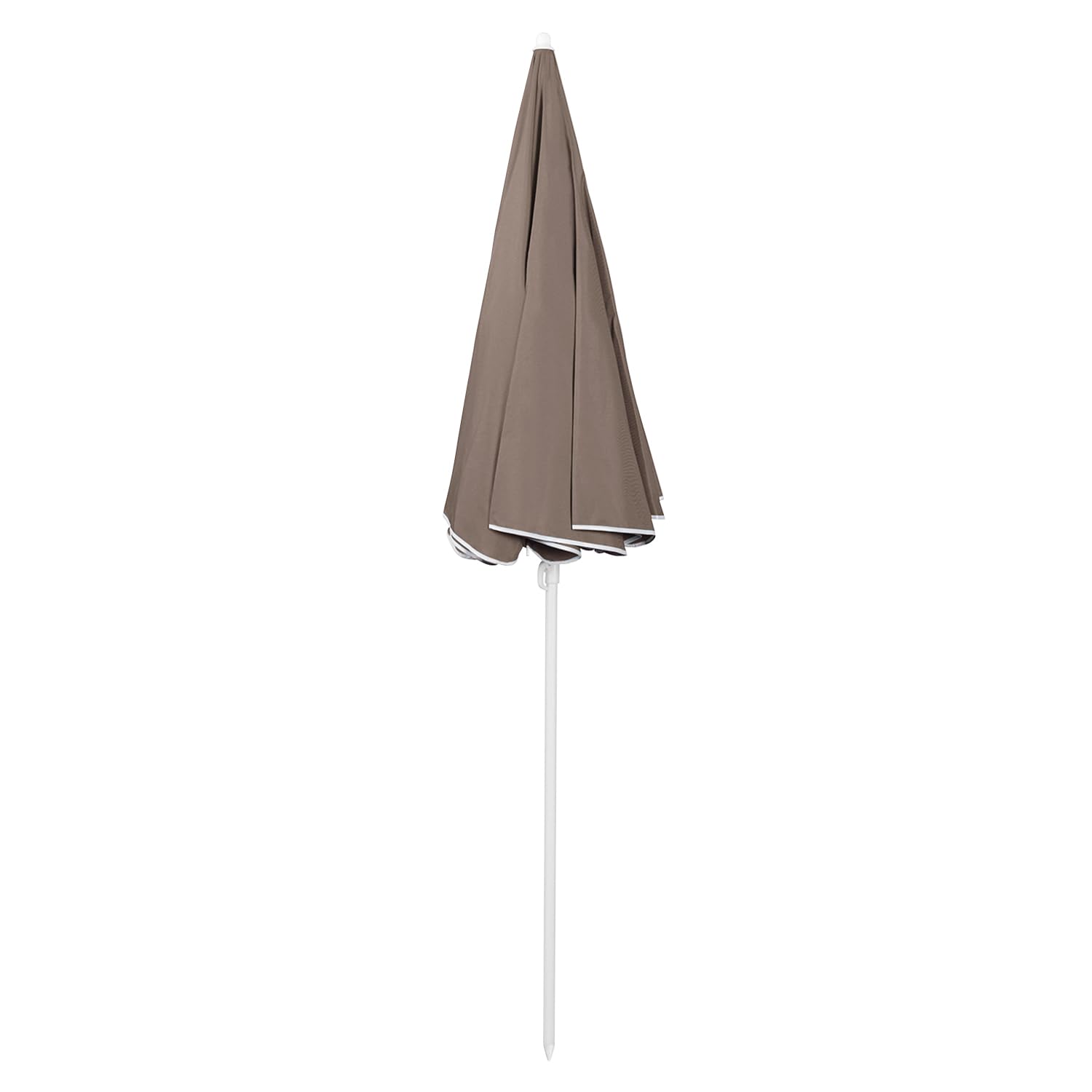 Sekey Parasol de Jardin 160 cm GRS Certifié – Réglable en Hauteur & Inclinaison, UPF50+ avec Polyester Recyclé Imperméable & 8 Baleines Antivents