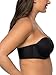 Vanity Fair Women's Beauty Back Smoothing Strapless Bra, 4-Way Stretch Fabric, Lightly Lined Cups up to H, Midnight Black, 42DD