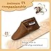 Mejale Baby Soft Soled Leather Moccasins Anti-Slip Infant Toddler Shoes First Walkers(Brown,12-18 Mos/5.5in)