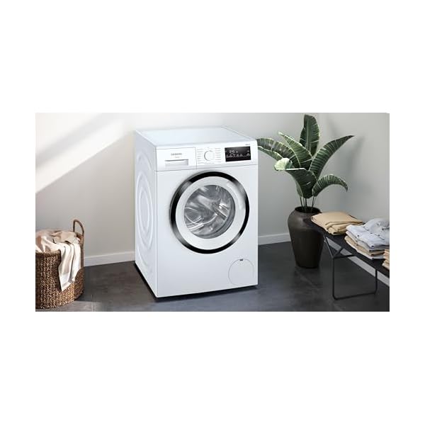 Siemens WM14N123 Waschmaschine iQ300, Frontlader mit 7kg Fassungsvermögen, 1400 UpM, speedPack L, Outdoor-Programm, simpleTouch LED-Display, iQdrive-Motor, Weiß, 60cm – Bild 6