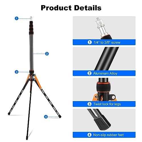 Trépied extensible léger pour stabiliser flash et anneau lumineux - 7