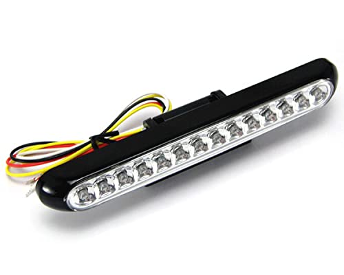 Freno y piloto trasero LED con intermitentes integrados para moto