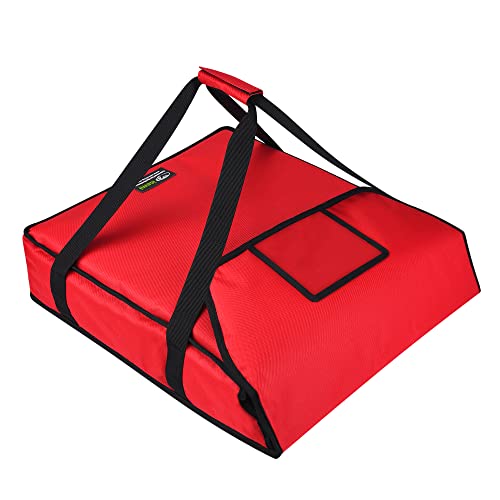 Icemi Pizza Bags For Delivery 22" X 22" X 5"Insulated Pizza Delivery Bag Moisture Free For Catering Food Delivery,Restaurant,Cookouts,Red #TOP3