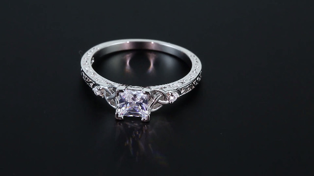 Anello Donna Argento 925 Con Zirconi - Fidanzamento, Anniversario O Regalo Speciale, Design Vintage E Celtico - Foto 6