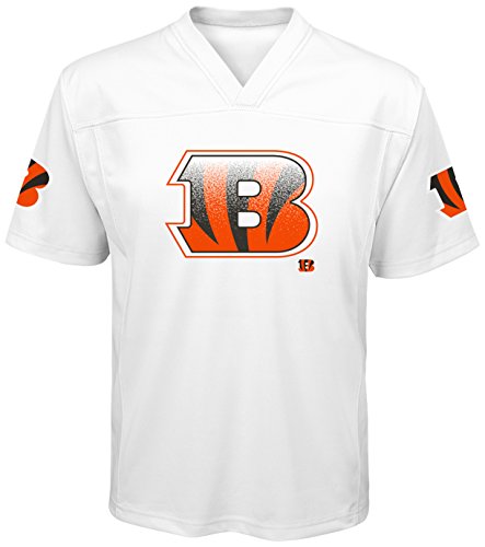 NFL Cincinnati Bengals Boys Outerstuff Color Rush Fashion Top, White, Youth Medium (10-12)