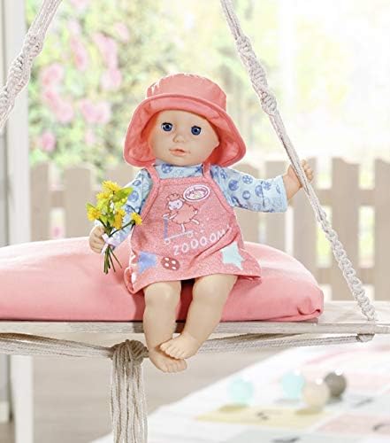 Baby Annabell 706251 Little Baby 36cm-for Toddlers 1 Year & Up-Easy for Small Hands-Includes Dress, Sun Hat & Hanger