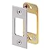 Prime-Line Products E 2483 Prime-Line Security Deadbolt Strike, for Use with Wood Or Metal Doorjambs, 2-3/4 in H X 1-1/8 in W, Steel, Satin Nickel