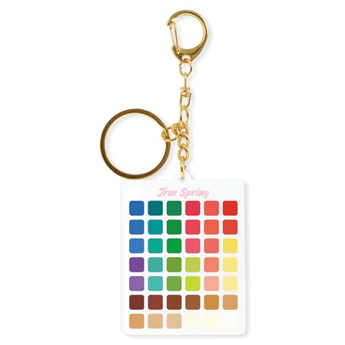 Seasons Color Analysis Swatch Keychain – Portable Seasonal Palette for