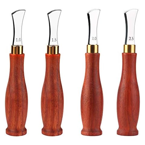 UOOU Leather Shallow Slot Edge Linear Edge Device, Edge Creaser Stainless Steel, Leather Crimping Working Tools, Leather Edge Creaser 1.0/1.5/2.0/2.5mm for Leather Craft Cover