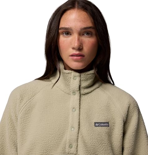 Columbia Damen Jasper Ridge Pebbled Fleece Half Snap Fleece Pull Over Safari XL – Ansicht 4