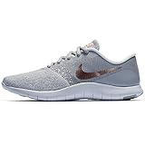 Nike Women Flex Contact Wolf Grey/Metallic Rose Gold 8.5 B M Running Shoe