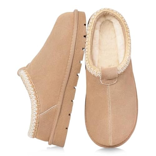 XIXITIAO Womenβs Suede Platform Slippers β Cozy Indoor