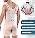 Imagen de DownLTL Fajas Hombre Body Shaper Mono Reductoras Shapewear Control de Abdomen y Piernas Compresión Cuerpo Moldeadora Pantalones