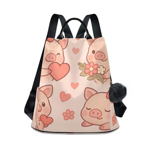 Sac à dos rose pastel chic aux finitions soignées et poche zippée