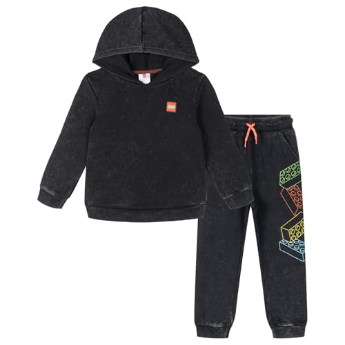 LEGO Toddler Boys Fleece Hoodie & Pants Set Logo Black 5T