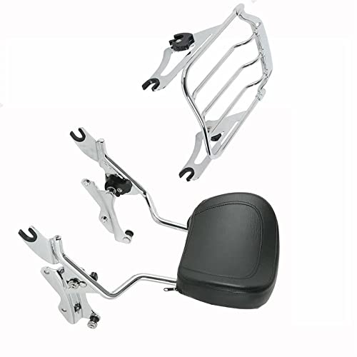 Kit D'amarrage Sissy Bar Chrome Haute Qualité pour Harley Street Glide