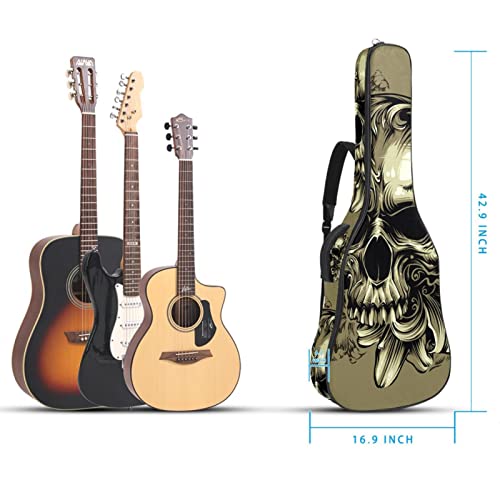 Housse de transport étanche pour guitare avec bandoulière réglable et fond de crâne antique, Multicolore 01., 42.9×16… - Les Beatles, Paul McCartney, John Lennon, RIngo Starr, George Harrison Housse de transport étanche pour guitare avec bandoulière réglable et fond de crâne antique, Multicolore 01., 42.9x16… – Image 6