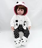 maniqui niño amazon La muñeca renacida mide aproximadamente 24 pulgadas (60 cm) de la cabeza a los pies, y pesa 2,6 libras aproximadamente. El bebé tiene la cabeza suave del vinilo y los miembros 3/4 y un cuerpo articulado suave encantador del algodón. El cuerpo y la cara adorable te hará sentir como su celebración de un bebé real. Y simplemente no querrás dejarla