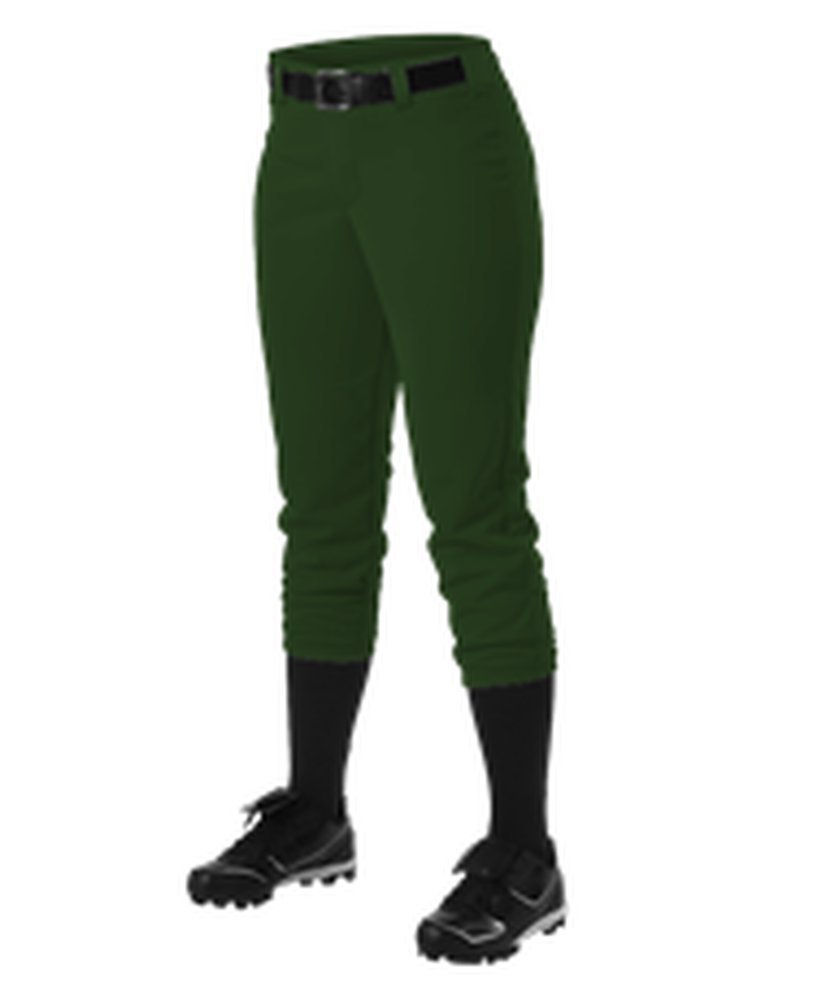 Alleson Womens Fastpitch Pant Dark Green XL 605PBW 605PBW-DG-XL