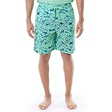 Guy Harvey Men's Sleep Pajama Shorts, Beach Glass/Tossed Bills, Medium