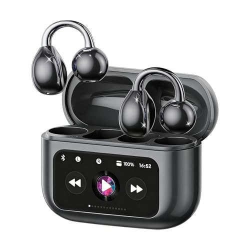 Piluyaa Clip-On Open Ear Bluetooth Headphones M100 Black