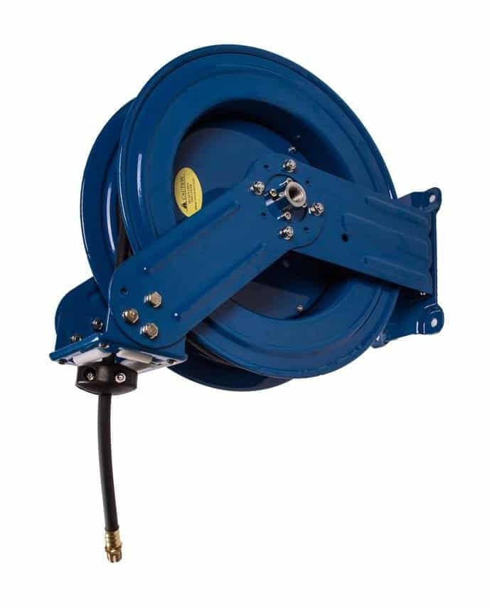 50 Foot, Industrial Grade Steel Compressed Air Hose Reel with 1/2