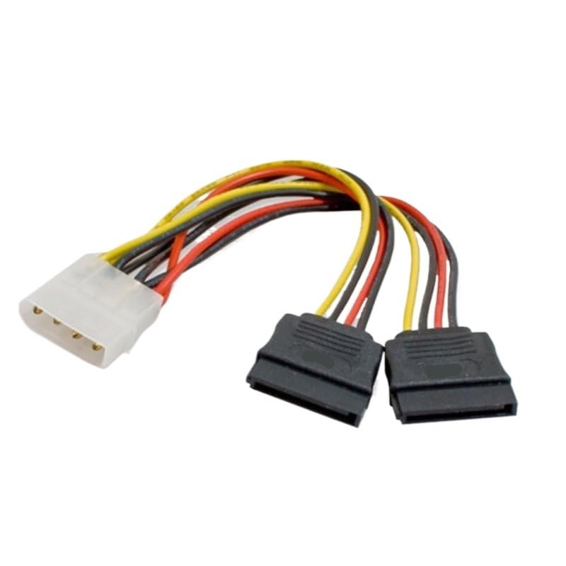 Cable adaptador IDE a 2 SATA para alimentación de disco duro
