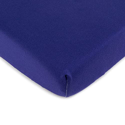 SheetWorld Fitted Youth Bed Sheet 33 x 66, 100% Cotton Jersey Purple, Made in USA