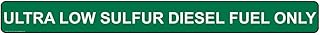 ComplianceSigns.com Ultra Low Sulfur Diesel Fuel Only Label Decal, 24x2 inch Vinyl for Fuel