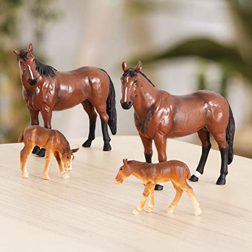 TERRA by Battat - Quarter Horse Familie - Spielzeug Pferd - Pferd Figur - Quarter Horse - Stalltiere