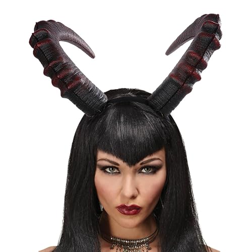 WDEC Cerceau en Corne de Diable pour Halloween, Festival, Rôle, Cosplay - Accessoire de Décoration de Fête, Coiffe Maléfique - Costume d'Halloween pour Adultes – vue 4