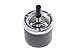 Produktbild The Khan Outdoor & Lifestyle Company Quantum Abacus Runder Windaschenbecher/Drehaschenbecher aus Zinklegierung, poliertes Metall/schwarz, 7,5cm Durchmesser, Mod. 4543-04 (DE)