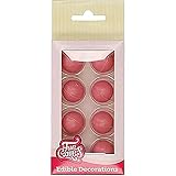 FunCakes Schokokugeln Rosa: Gebrauchsfertig für die Kuchendekoration, perfekt für Kuchen, Cupcakes und mehr, köstlicher Schokoladengeschmack, glutenfrei zertifiziert, Set / 8