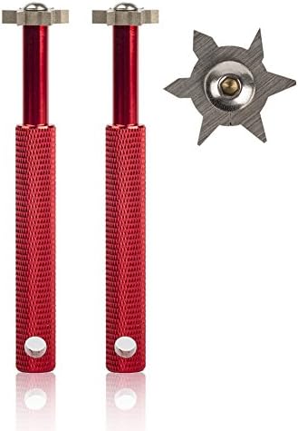Beehive Filter Groove Sharpener with 6 Heads - Golf Club Groove Sharpener Re-Grooving Tool and Cleaner for all Irons Pitching Sand Lob Gap and Approach Wedges and Utility Clubs