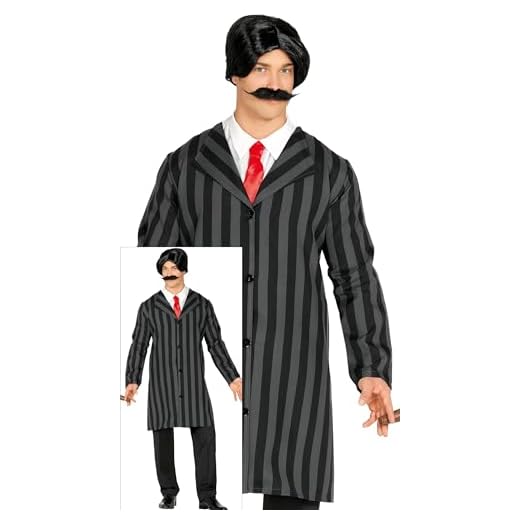 FIESTAS GUIRCA Disfraz Gótico de Padre de Familia para Hombre - Disfraces de Halloween para Hombre Talla M para Adultos