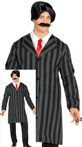 FIESTAS GUIRCA Disfraz Gótico de Padre de Familia para Hombre - Disfraces de Halloween para Hombre Talla M para Adultos