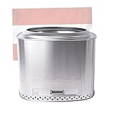 grillshop.at Feuerschale rauchfrei Edelstahl - Grill Feuerschalen für den Garten - Flame Engine Feuertonne mit Grillrost optional - Feuerschale Eckig Modell Square Buddy mit Füßen