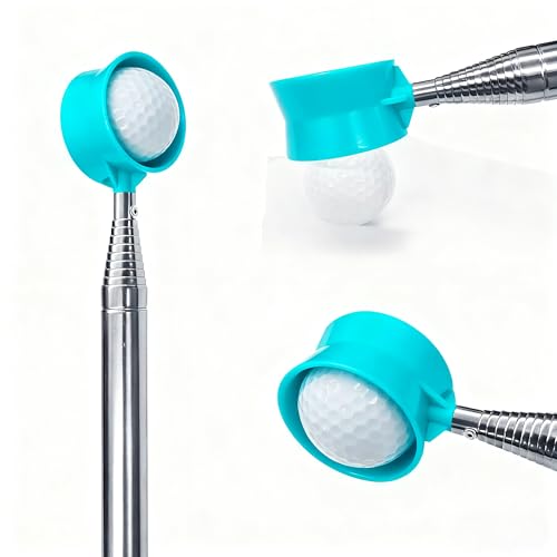 Golf Ball Retriever Telescopic for Water,9Ft/12Ft Stainless Steel Professional Golf Ball Retriever,Men's and Women's Golf Accessories Gifts (9Ft)