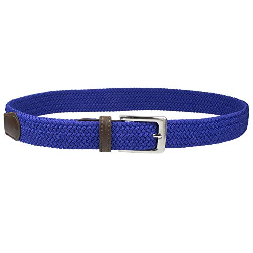 Image of Gelante Canvas Elastic Fabric Woven Stretch Multicolored Braided Belts