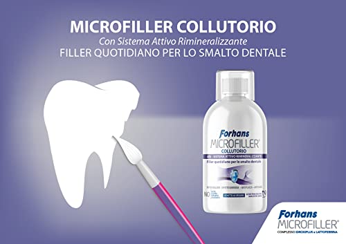 Forhans , Microfiller Mundwasser, aktives Remineralisierungssystem, tägliche Zahnschmelzfüllung, schnelle Linderung bei empfindlichen Zähnen, Plaque-Reiniger, paraben- und fluoridfrei, 500 ml – Bild 6