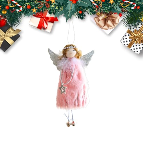 De Ángeles | para Árbol De Navidad,Colgante De Peluche con Campana Niña para Árbol De Guardería Adulto Jardín Pared Bodas