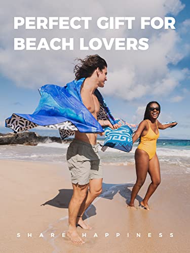 Ocoopa Microfiber Beach Towel Fast Drying, Extra Large 71" X 32" Sand Free Beach Towel Super Lightweight Towels For Swimming Pool, Camping, Picnic, Yoga Gym Sports #TOP7