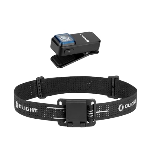 OLIGHT OLIGHT Oclip Rechargeable EDC Flashlight 300 Lumens Compact Pocket Clip Light Bundle Oclip Series Headlamp Strap