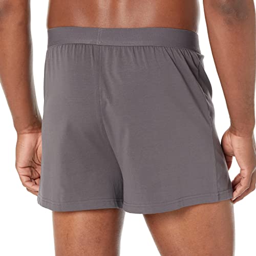 Image of Amazon Essentials Men's Breathable Cotton Jersey Boxer Shorts, Soft Relaxed Fit for All-Day Comfort, Pack of 5