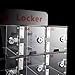 30-Slot Cell Phone Lockers with Chargers Clear Cell Phone Storage Box with 20 Keys Suitable for Employees