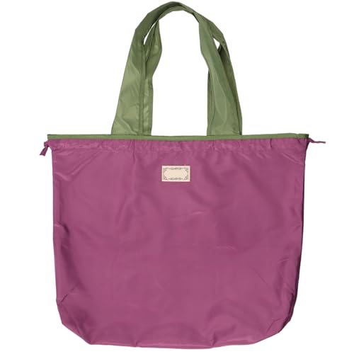 KHZSPP Bolsa de compras reutilizável, grande bolsa de compras dobrável com alças longas, bolsa de compras portátil de poliéster para mercado doméstico, Estilo 1
