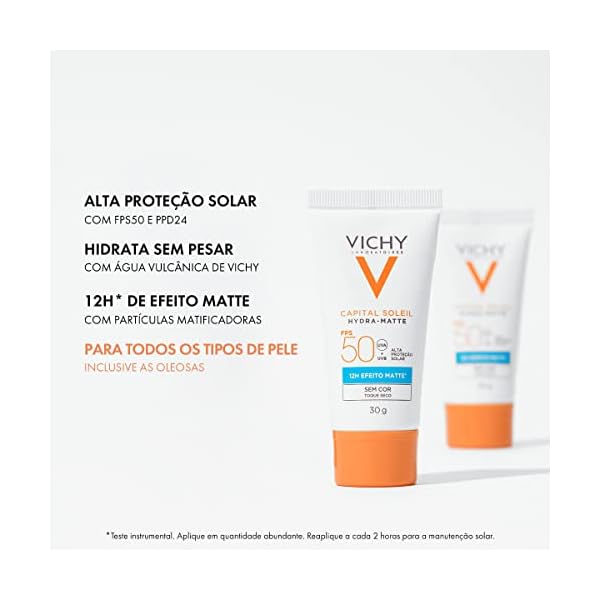 Protetor Solar Facial Vichy Capital Soleil Hydra-Matte FPS50-30g - Imagem 5