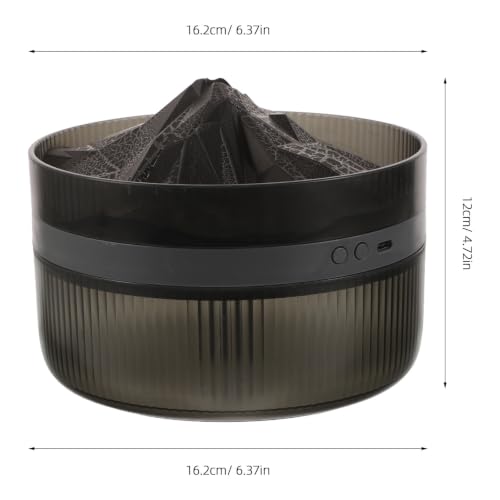 DRESSOOS Volcano Shape Essential Oil Diffuser with Auto Shut-off Quiet Volcanic Flame Humidifier for Meditation Yoga Bedroom Aromatherapy And Home Use