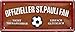 Produktbild Blechschilder OFFIZIELLER ST. Pauli Fan Metallschild für Fußball Begeisterte Deko Artikel Schild Geschenkidee 28x12 cm